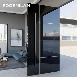 Nuevo Diseño Personalizado <span class=keywords><strong>de</strong></span> <span class=keywords><strong>Puertas</strong></span> <span class=keywords><strong>de</strong></span> Entrada <span class=keywords><strong>Principal</strong></span> <span class=keywords><strong>de</strong></span> <span class=keywords><strong>Aluminio</strong></span>, Puerta Pivotante <span class=keywords><strong>de</strong></span> Seguridad Antirrobo para Exterior <span class=keywords><strong>de</strong></span> Casa - Product Image 2