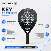 Raquette de padel en carbone 3K haute résistance, surface Spin Boost, raquette de paddle-tennis professionnelle, approvisionnement en gros