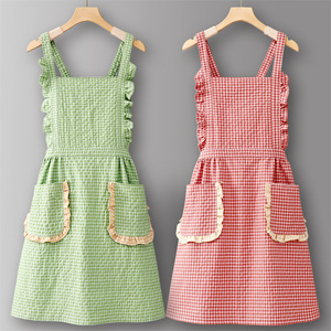 Tablier sans manches en coton robuste avec logo personnalisé, résistant à l'huile et anti-salissures, uniforme <span class=keywords><strong>de</strong></span> <span class=keywords><strong>travail</strong></span> pour cuisine et restauration, nouvelle mode été 2026 - Product Image 2