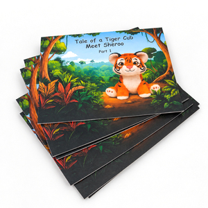 Libro Illustrato per Bambini Personalizzato a Colori, Stampa di Libri <span class=keywords><strong>da</strong></span> <span class=keywords><strong>Colorare</strong></span> con Copertina Morbida e Rilegatura Perfetta, Storia della <span class=keywords><strong>Tigre</strong></span> - Product Image 1