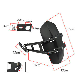 Guardabarros delantero para motocicleta, guardabarros de estilo Rock Bob, compatible con Scrambler 400 800 Cafe Racer Street Classic - Product Image 4