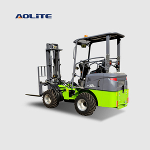 AOLITE fl12 CE todo terreno mini cargador telescópico de extremo frontal para la venta fabricante 1,2 T 4 ruedas ALT China pequeña carretilla elevadora eléctrica - Product Image 2