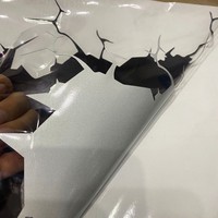 Autocollants 3D pour voiture avec style personnalisé, crânes, démon, décoration réfléchissante, autocollant en vinyle PVC pour pare-chocs et fenêtres