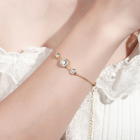 Bracelets et Joncs Hypoallergéniques en Argent 925 avec Moissanite 6,5 mm et 4 mm – Collection Best-Seller pour Femme