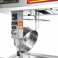 Nuevo desarrollo 2 en 1 Popper y gabinete de puesta en escena Máquina de palomitas de maíz Popper llamativo con vitrinas