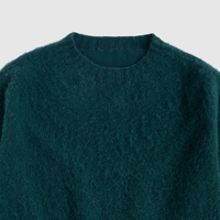 Pull de Noël unisexe 100 % laine, coupe décontractée, épais, col rond vintage, motif Fair Isle vert et rouge forêt, pour les fêtes, OEM