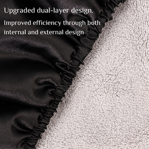 <span class=keywords><strong>Serviette</strong></span> à <span class=keywords><strong>cheveux</strong></span> QINGYAN à séchage rapide, bonnet en velours corail, double couche en satin, super absorbant, <span class=keywords><strong>serviette</strong></span> épaissie pour sécher les <span class=keywords><strong>cheveux</strong></span> - Product Image 3