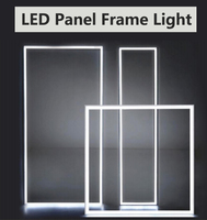 Plafonnier carré moderne 60x60 à cadre plat, éclairage LED SMD2835 pour bureaux, supermarchés et ateliers
