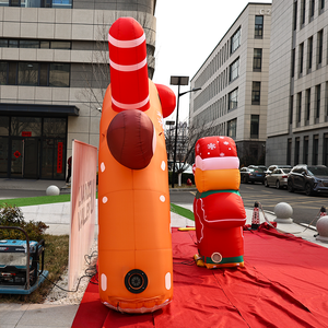 Arche gonflable de Noël en forme de cerf, étanche en tissu Oxford, pour l'extérieur, fournitures de décoration de Noël - Product Image 3