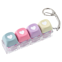Porte-clés pour clavier mécanique, capuchons de touches personnalisés avec logo, porte-clés en plastique coloré, motif cœur mignon, capuchons de touches
