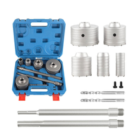 Kit de 9 scies cloches murales SDS Plus pour le perçage de tuyaux de climatisation et de murs en briques