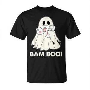 Camiseta para mujer Bam Boo Halloween Ghost Mahjong Costume Game - Product Image 2
