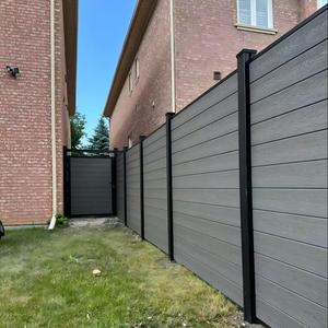 Bên Ngoài Trang Trí Riêng Tư Slat Gỗ Nhựa Composite WPC Nhà Hàng Rào WPC Hàng Rào Bảng Điều Chỉnh Ốp Set - Product Image 2