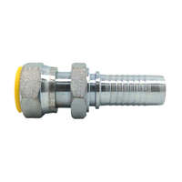 Raccord femelle en acier inoxydable JIC 74 degrés pour tuyau hydraulique haute pression, traitement de surface zingué