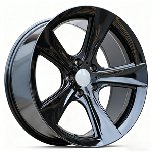 Rines de Aleación de Aluminio Fundido para Automóvil de Pasajeros, 18x7.<span class=keywords><strong>5</strong></span> Pulgadas, 5x114.3, 5x120, Negros con Acabado Brillante Cóncavo, Negro Plateado para <span class=keywords><strong>E34</strong></span> E38 E39 - Product Image 1