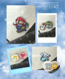 Insignia <span class=keywords><strong>de</strong></span> Metal <span class=keywords><strong>de</strong></span> aleación <span class=keywords><strong>de</strong></span> latón <span class=keywords><strong>de</strong></span> Venta caliente Impresión Digital Grabado Pin plateado Cubo <span class=keywords><strong>de</strong></span> <span class=keywords><strong>basura</strong></span> Broche Ropa Mochila Carta - Product Image 1