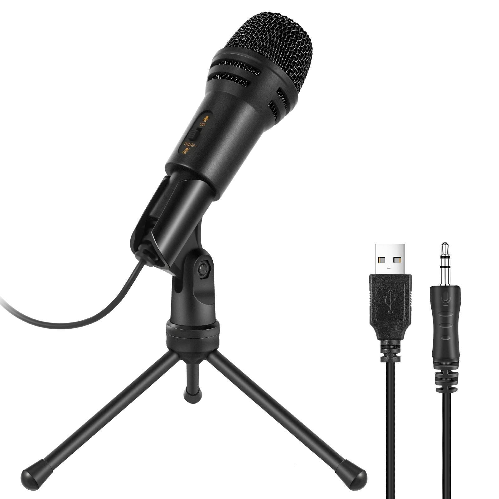 Профессиональный конденсаторный микрофон студийная запись с портативным поп-фильтром микрофон Встроенный губчатый микрофон