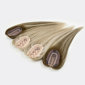 วิกผมมินิแบบใหม่ปี 2026 ผมแท้สีบลอนด์ยุโรป  ฐานผ้าไหม  ปิดผมบางบริเวณหน้าศีรษะ  ฐานลูกไม้แบบอิตาลี 3*5  แบบลูกไม้ด้านหน้า/แบบลูกไม้เต็มศีรษะ สำหรับผู้หญิง - Product Image 3