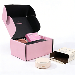 กล่องบรรจุภัณฑ์แบบพับได้สำหรับกล่องสมัครสมาชิกความงาม ทำจากกระดาษลูกฟูกชนิด B และ E พร้อมกล่องของขวัญด้านในแบบแข็ง สามารถปรับแต่งได้ - Product Image 5