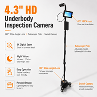 Cámara de Inspección Vehicular V3S HD, Resistente y Portátil, con Lente Gran Angular de 120 Grados, Detector de Seguridad Infrarrojo