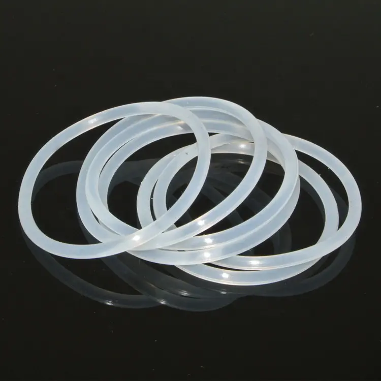 Personalizzazione di fabbrica campione gratuito o-ring in gomma trasparente o-ring in silicone