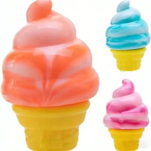 Nuevo Producto: Set de Helados de Simulación Realista Nea con Función de Rebote Lento, un Juguete de Helado en Cono Realista - Product Image 1