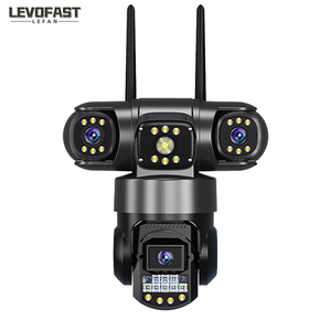 Yeni gece görüş ev güvenlik kamerası 6MP üçlü Lens PTZ kamera IP66 su geçirmez açık dönen kamera desteği 128GB TF kart - Product Image 2