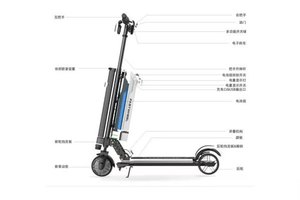 Custom Factory fastwheel Fast <b>Scooter</b> for Adults Folding X9 Model With Two Wheels 25km/hour for <b>Mobility</b> - Product Image 6