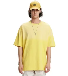 ET-100 giyim üreticisi Unisex Hipster baskılı vintage t shirt Streetwear asit yıkama boy t shirt
