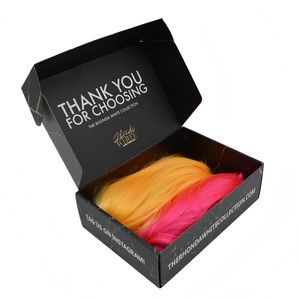 Boîtes d'emballage pour cheveux <span class=keywords><strong>de</strong></span> luxe écologiques en matériaux recyclés avec structure rigide et design cadeau - Product Image 1