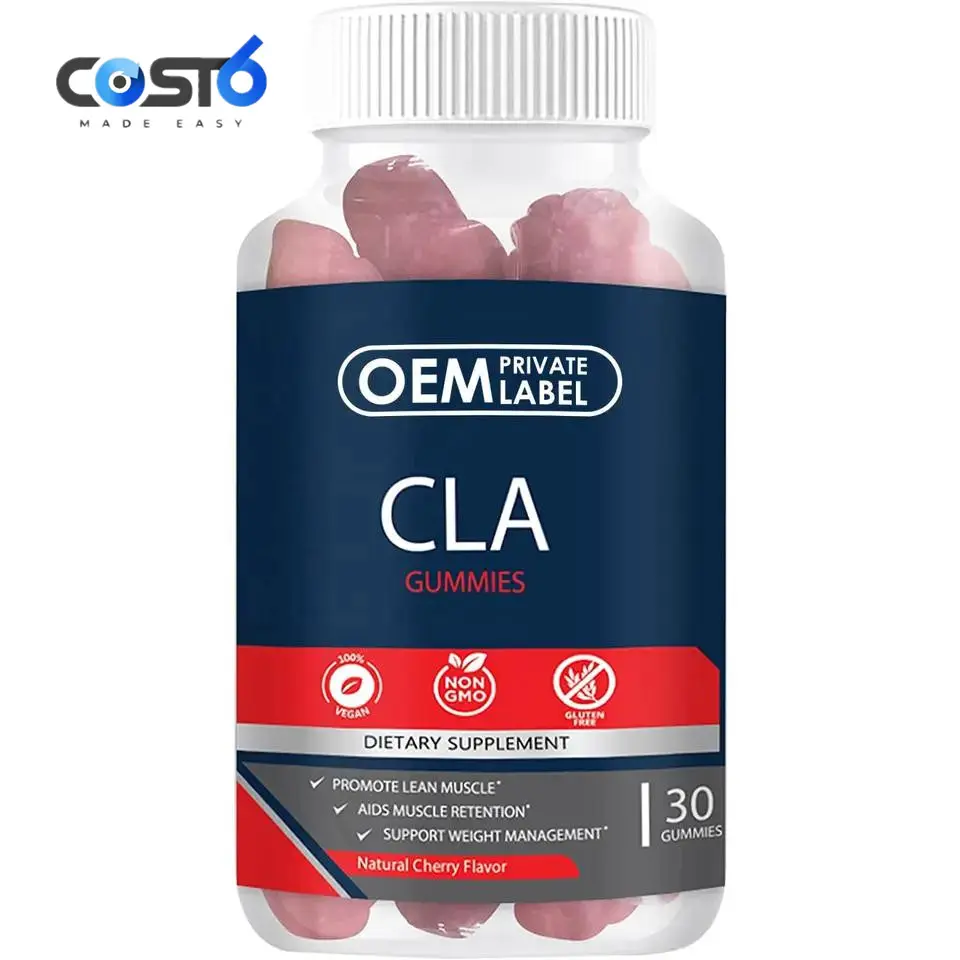 عقد تصنيع OEM/ODM gummiesممتازة CLA حلوى غائر لفقدان الوزن تدعم حرق الدهون وتعزيز العضلات الهزيلة