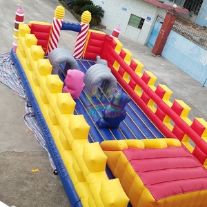 Parc d'attractions gonflable, ornement de gâteau, d'arrière-cour, fête de carnaval, terrain de jeux, anniversaire amusant, - Product Image 4