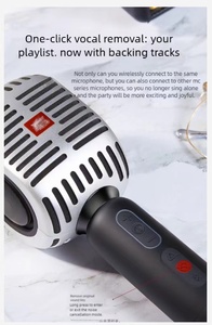 Micrófono Inalámbrico, Micrófonos Inalámbricos con Control de Volumen, Receptor con Micrófono Inalámbrico <span class=keywords><strong>para</strong></span> Karaoke, Canto, Discursos - Product Image 6