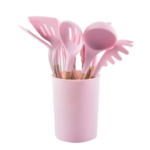 Heat Resistant <b>Kitchen</b> Cooking Utensils Set Wood Handle <b>Kitchen</b> <b>Gadgets</b> Utensil Set Silicone Cooking Utensils Set for <b>Kitchen</b> - Product Image 1