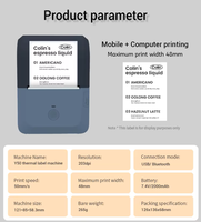 Printer Label Foto Termal Y50 Mobile, Printer Mini Portabel & Nirkabel USB untuk Pencetakan Catatan Stiker Sehari-hari
