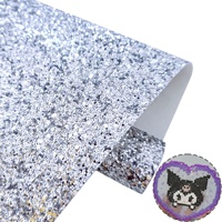 Tissu en PU épais à paillettes métalliques, patchwork de sequins, estampage à chaud pour la décoration
