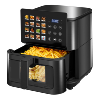 Freidora de Aire Digital Profesional de 9L, de Acero Inoxidable, con Doble Tubo de Calentamiento, Sin Aceite, Venta al Por Mayor Directa de Fábrica