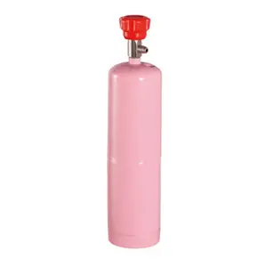 700g portable pink gas cylinders for R-410A Refrigerant With Valve