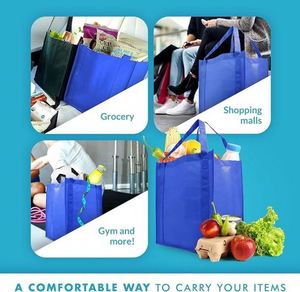Sac publicitaire pliable en non-tissé avec logo d'entreprise imprimé, idéal pour les promotions d'entreprise - Product Image 4