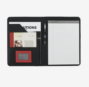 Porte-documents publicitaire personnalisé avec logo, organiseur en cuir PU, bloc-notes et couverture <span class=keywords><strong>de</strong></span> carnet d'écriture - Product Image 4