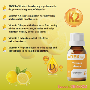 Les gouttes d'huile de vitamine <span class=keywords><strong>ADEK</strong></span> de marque privée OEM/ODM améliorent la résistance aux maladies immunostimulant les suppléments de gouttes d'huile nutritionnelles - Product Image 3