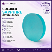Bloc de cristal de saphir CZ, Corindon synthétique cultivé par méthode Czochralski pour la découpe de pierres précieuses en vrac, vente en gros de bijoux
