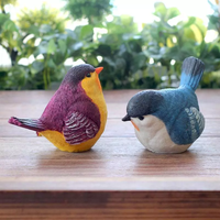 Sculpture d'oiseau en résine sculptée à la main de haute qualité, décoration créative pour la maison, le jardin, le restaurant, ornements de jardin extérieur