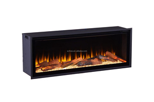 Chimenea Eléctrica LED <span class=keywords><strong>de</strong></span> Alta Calidad para Insertar en <span class=keywords><strong>la</strong></span> <span class=keywords><strong>Pared</strong></span> <span class=keywords><strong>de</strong></span> <span class=keywords><strong>la</strong></span> Sala <span class=keywords><strong>de</strong></span> Estar, Moderna, 1500W, Ajustable, con Control Remoto y Llama Multicolor - Product Image 6