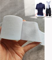 Accessoires vestimentaires : Bande élastique antidérapante pour cyclisme, 50 mm et 70 mm, blanche et noire, pour vêtements de cyclisme
