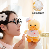 Mini Peluche Canard Jaune Mignon Kawaii avec Lunettes, Appareil Photo et Sangle Sourire – Cadeau de Vacances, Animal en Peluche