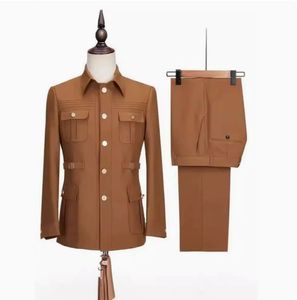 Nuevo Conjunto de Traje para <span class=keywords><strong>Hombre</strong></span> de 2 Piezas, Traje Ajustado, Traje de Fiesta de Boda, Conjunto de Traje de Negocios para <span class=keywords><strong>Hombre</strong></span> - Product Image 1