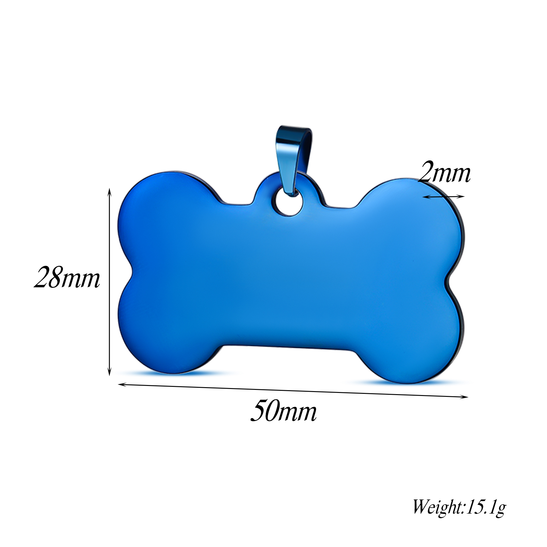 Bleu 28x50mm