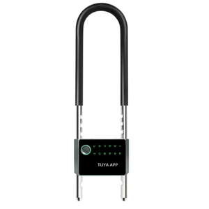 Cerradura de puerta inteligente con huella dactilar para <span class=keywords><strong>bicicleta</strong></span>, dispositivo de bloqueo antirrobo con alarma y batería de larga duración, para Moto - Product Image 1