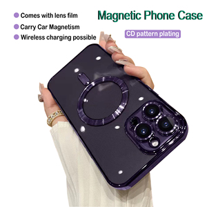 Coque de téléphone magnétique antichoc électroplaquée pour <span class=keywords><strong>iPhone</strong></span> 17 16 15 14 Air Pro Max - Product Image 3